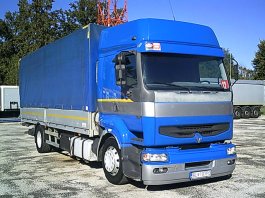 RENAULT PREMIUM 370 DCI 4X2 Valník+ hydraulické čelo